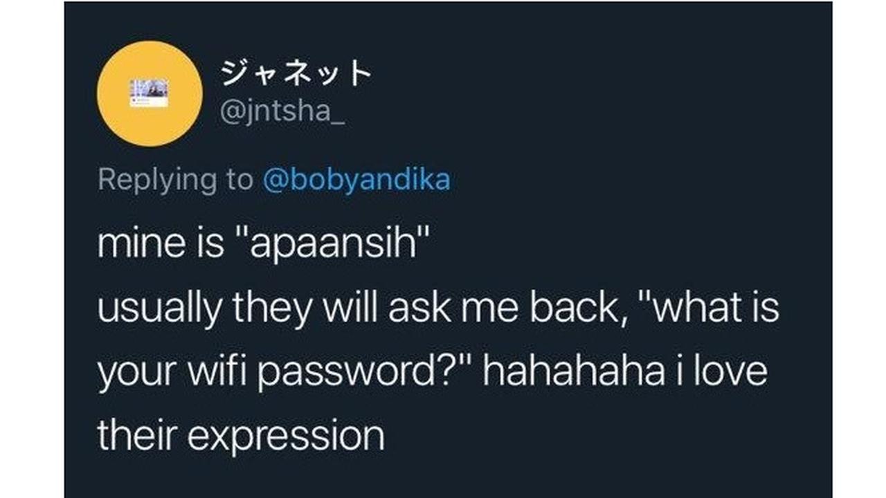 Password Wifi Yang Ngeselin Banget